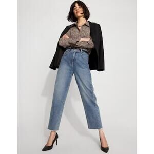 White House Black Market Extra High Rise Barrel Jeans Chelsea Original Size 4